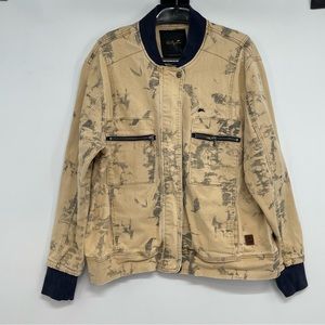 Andrew A Tiziana Mens XL  Bomber Jacket  Cotton Zip Pockets